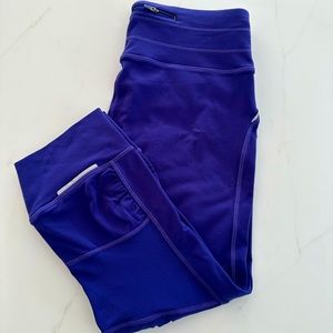 Athleta leggings, purple, 18” inseam, size SMALL